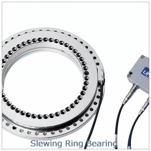 exsention table bearing double row roller slewing bearing  for liebherr excavator slew bearing marine crane slewing ring #1 image